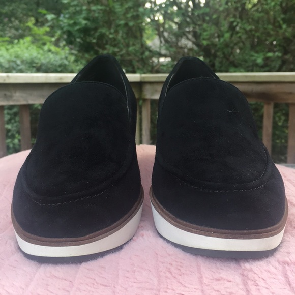 HP!💎 ALDO, Black Suede Loafers, Platform Wedges Slip On - Picture 4 of 13